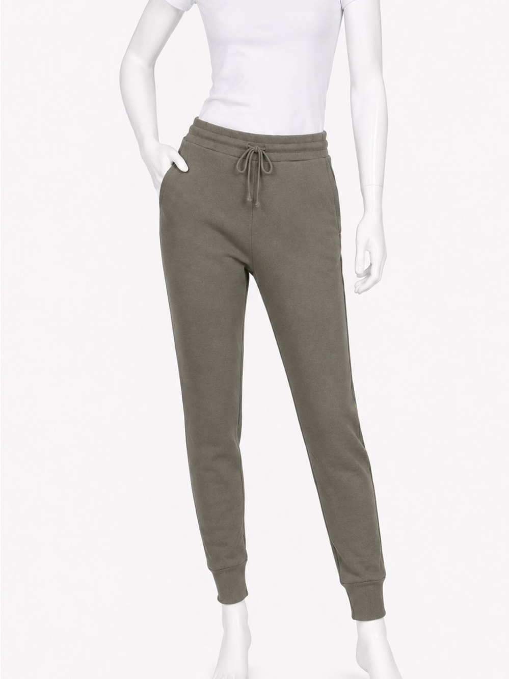 Pure Jill Grey Jogger Pants Pima Cotton Modal Stretch Women’s Small